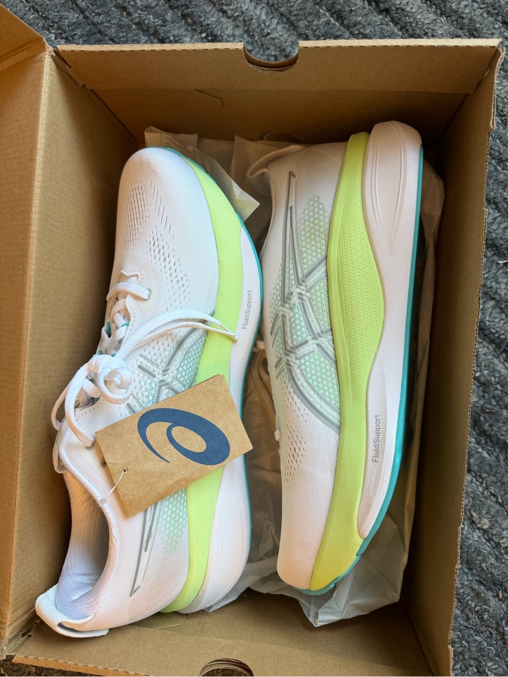 ASICS Gel-Kayano 33 - white/energy aqua Brand new - Picture 13 of 13